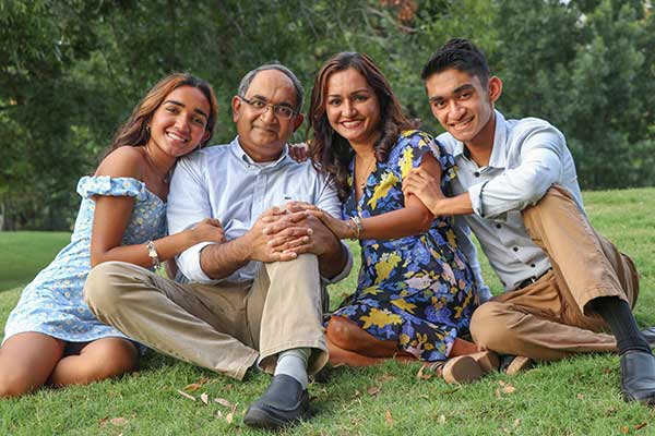 Dr. Kudchaker and family.